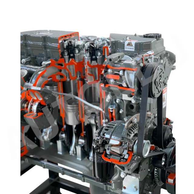 Iveco Truck 6 Cylinder Turbo Diesel CR Engine Cutway Educational Trainer AE36091M AutoEDU automotive training equipment
