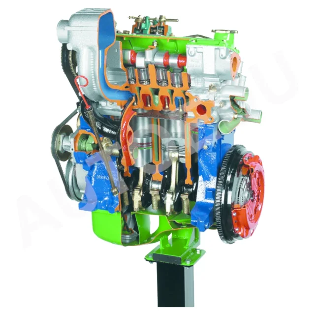 4 Cylinder diesel engine cutaway AE36065M