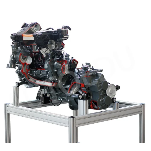 Turbo Diesel Engine with Gearbox Cutaway Educational Trainer AEMBA170