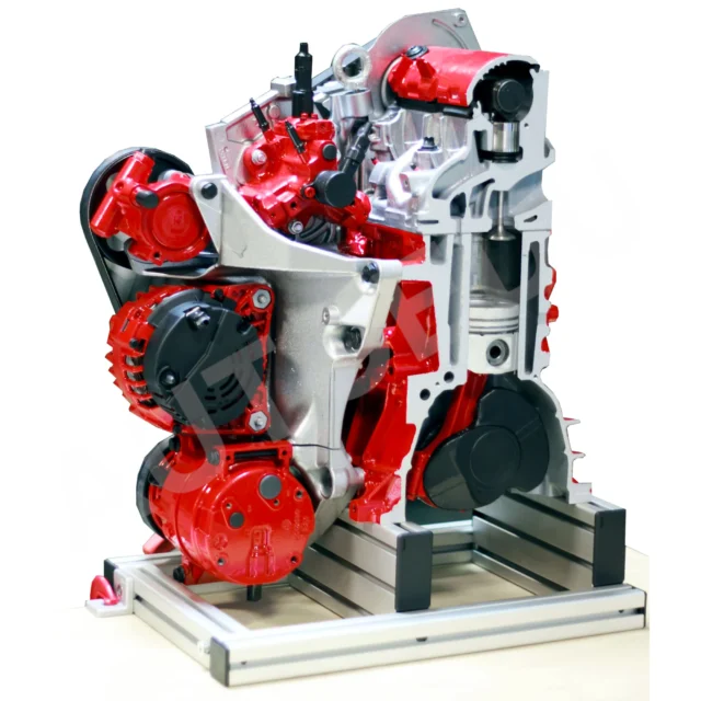 Diesel engine ½ cutaway model IVOD01-CR01