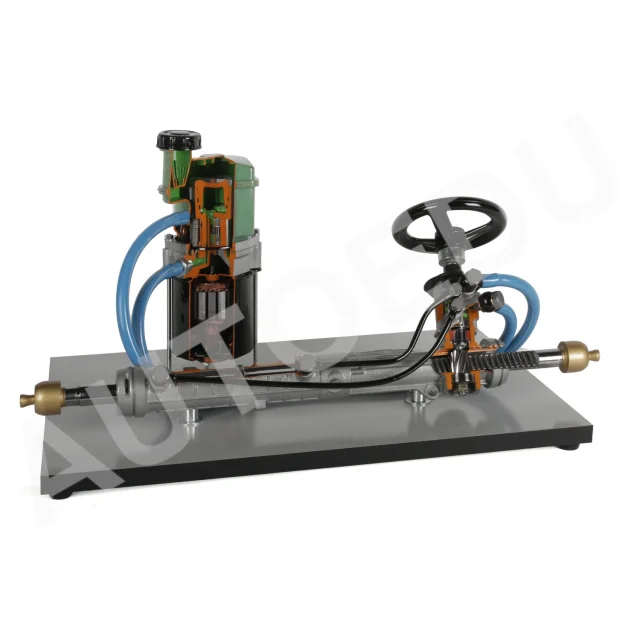 Power-assisted steering with electrically-controlled hydraulic pump cutaway AE410784M